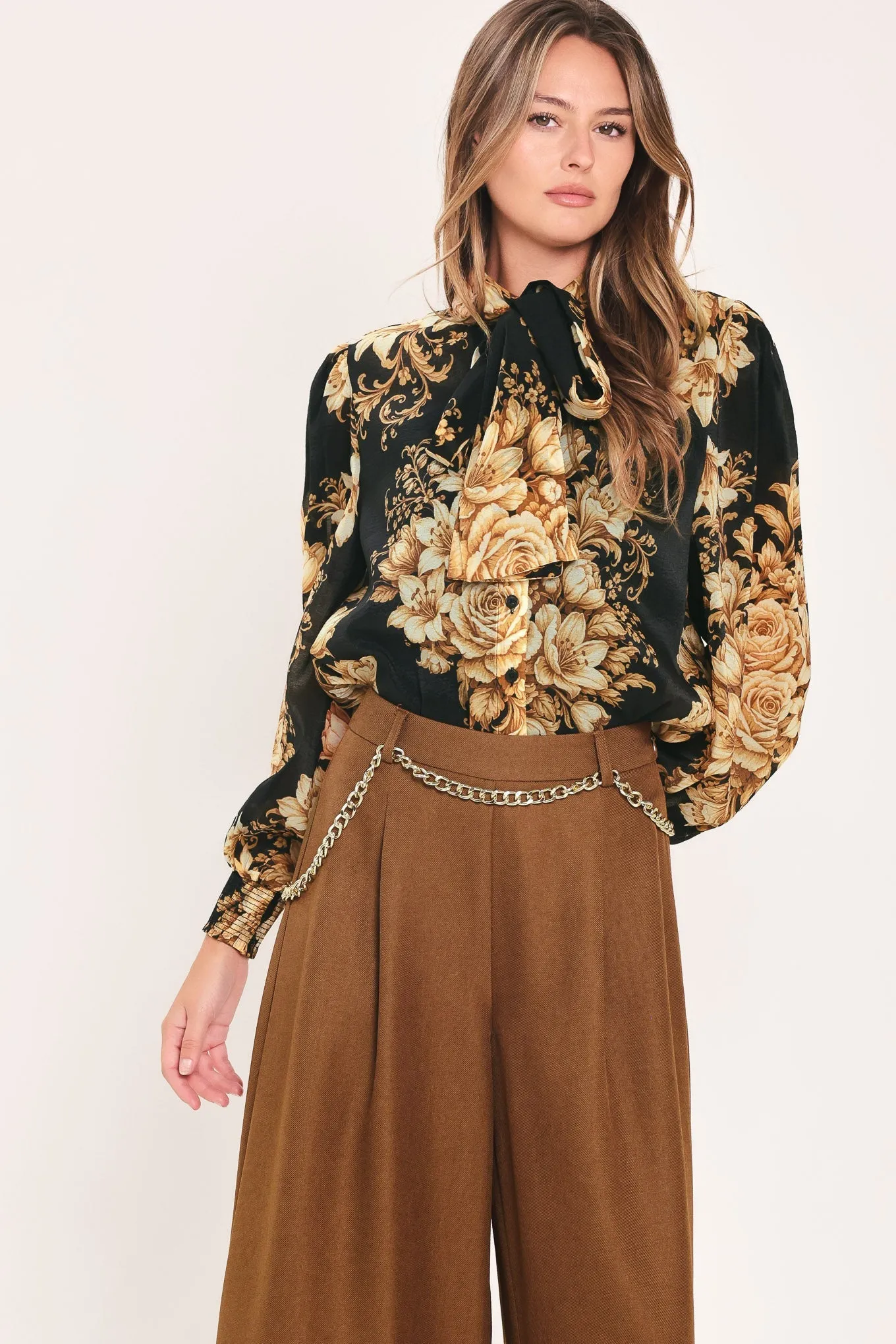 Moonlit Garden Bow Tie Blouse sold by Zulily product image thumbnail 5