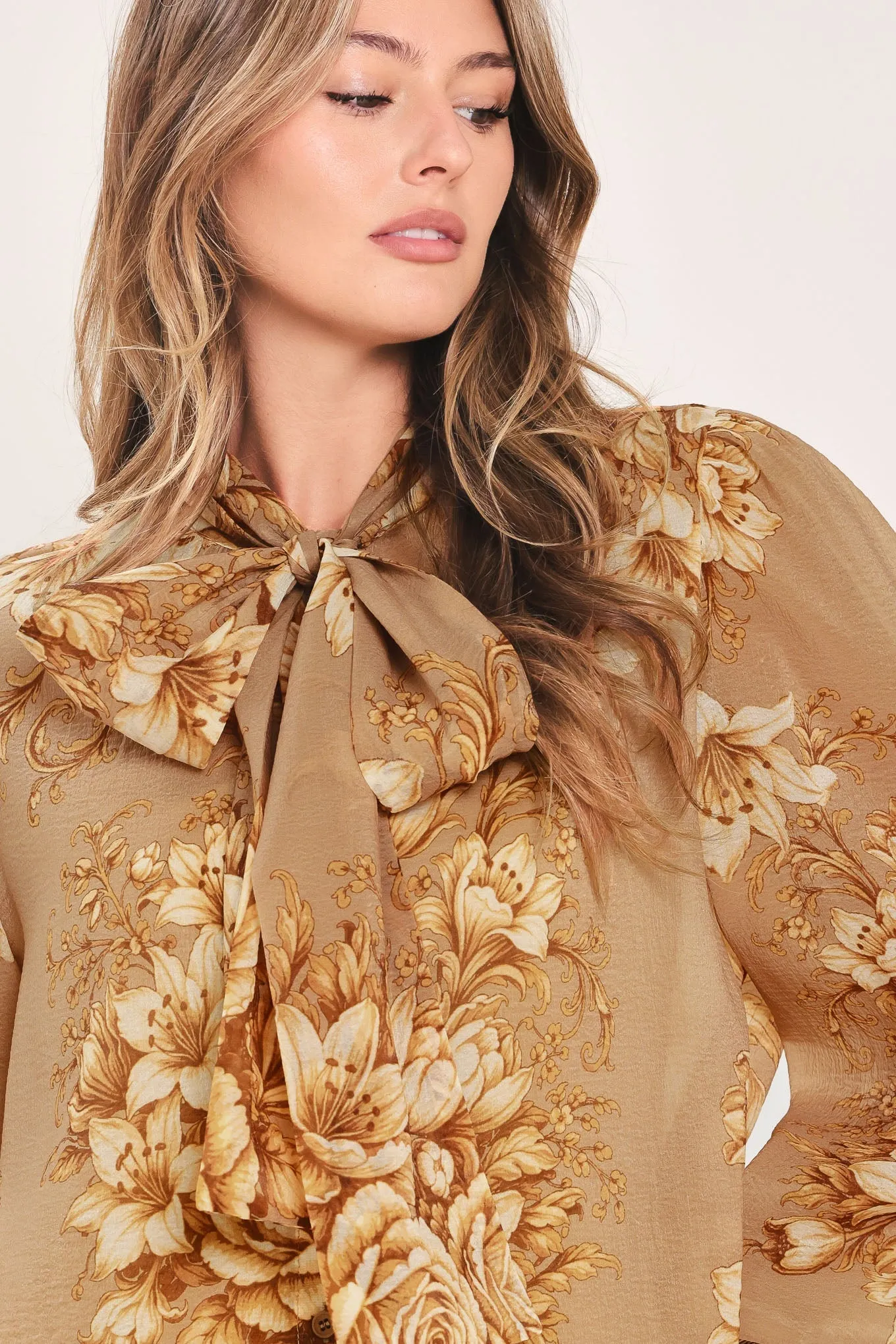Moonlit Garden Bow Tie Blouse sold by Zulily product image thumbnail 2