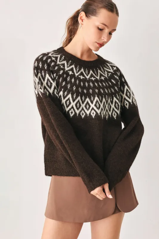 Cabin Light Serenade Sweater Knit Pullover Top made by Flying Tomato