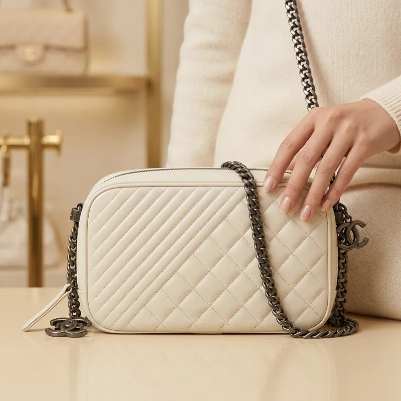 Chanel Boy Camera Bag · Lambskin made by Chanel