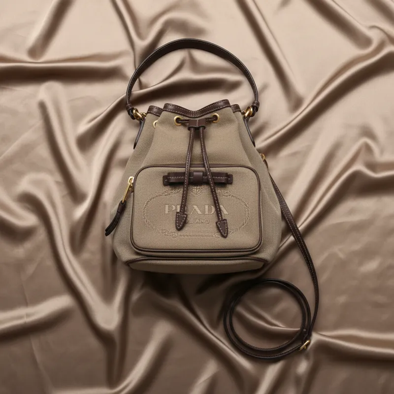 Prada Logo Jacquard · Drawstring Bag made by Prada
