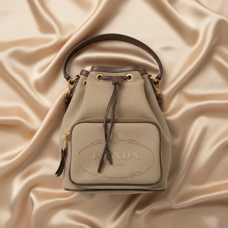 Prada Logo Jacquard · Drawstring Bag made by Prada