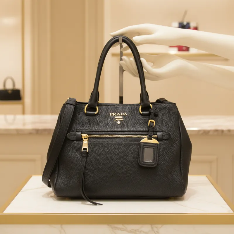 Prada Vitello Phenix · Leather made by Prada