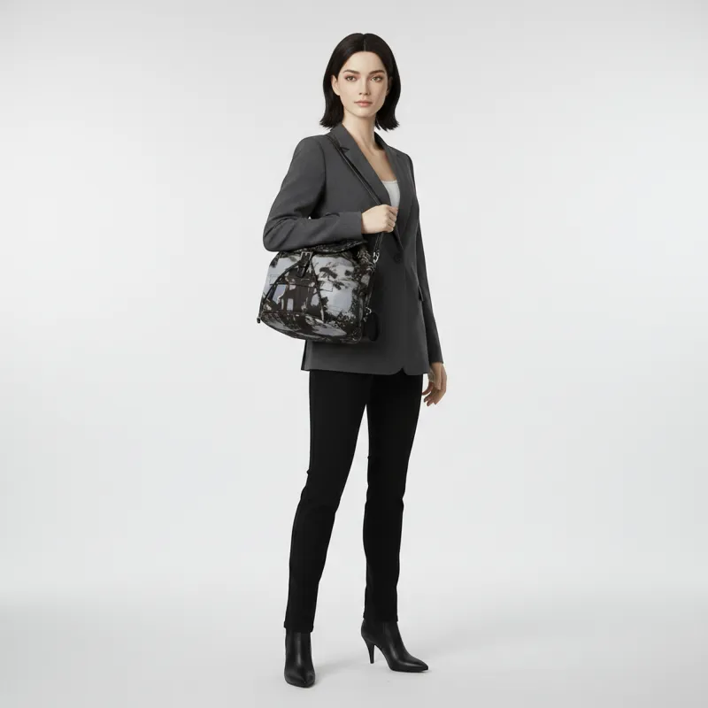 Prada Landscape Painting · Nylon Backpack made by Prada