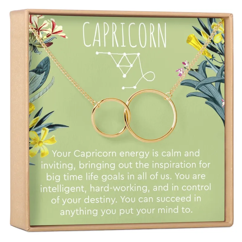 Capricorn Zodiac Gift Necklace made by Zulily