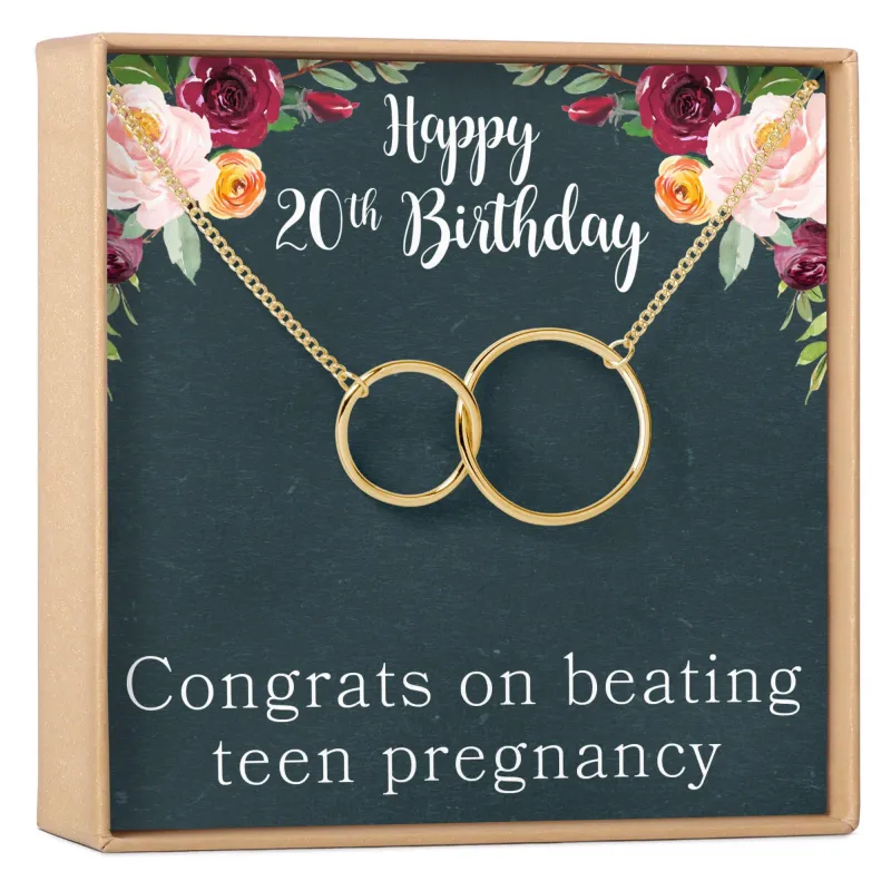 20th Birthday Necklace made by Zulily