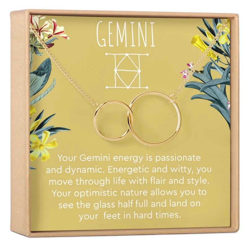 Gemini Zodiac Gift Necklace made by Zulily