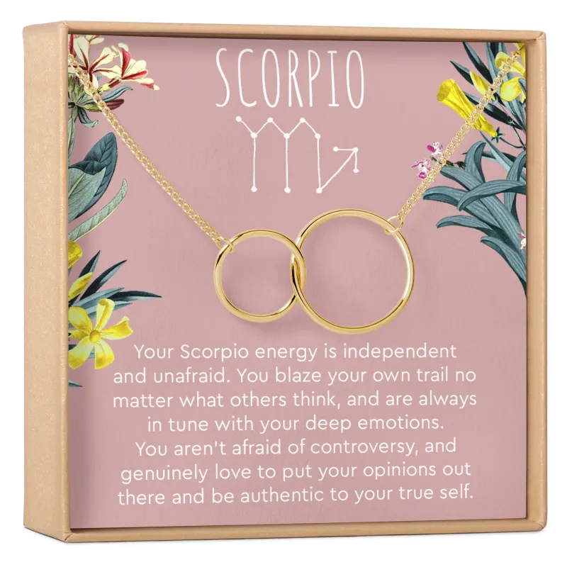 Scorpio Zodiac Gift Necklace made by Zulily
