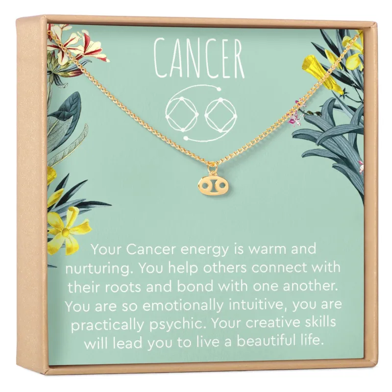 Cancer Zodiac Gift Necklace made by Zulily