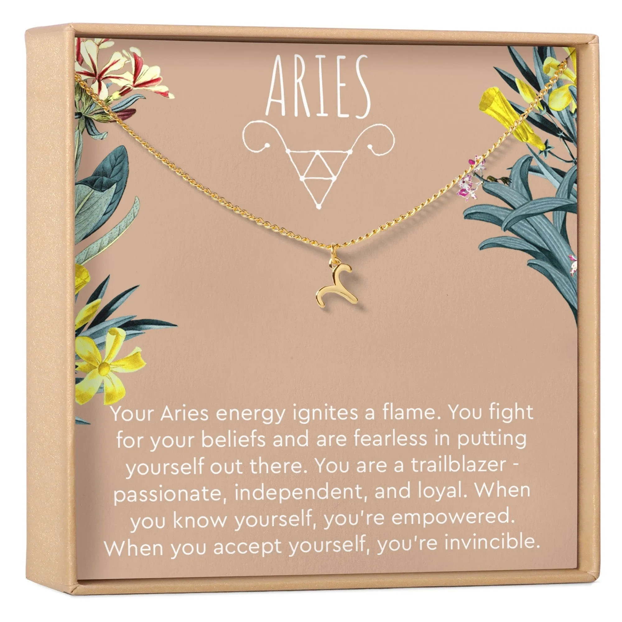 Aries Zodiac Gift Necklace sold by Zulily