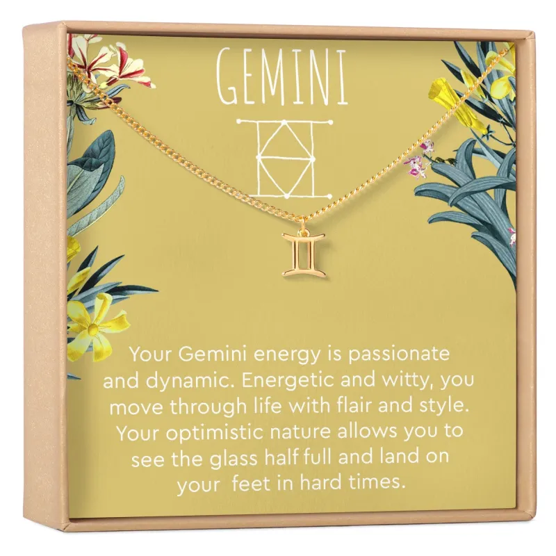 Gemini Zodiac Gift Necklace made by Zulily
