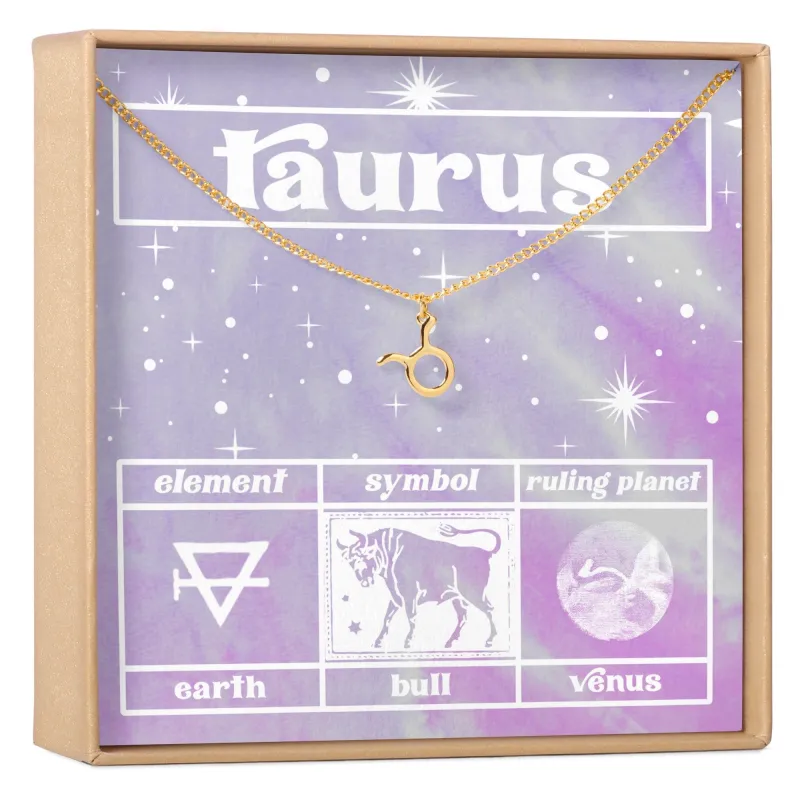 Celestial Taurus Zodiac Necklace made by Zulily