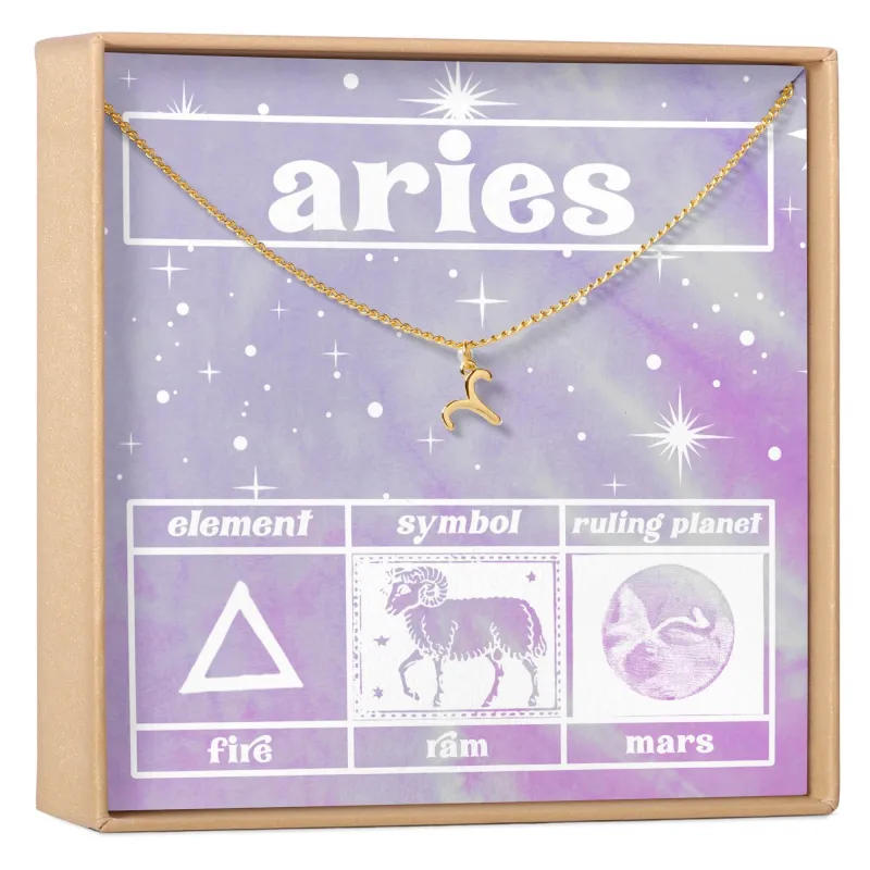 Celestial Aries Zodiac Necklace made by Zulily