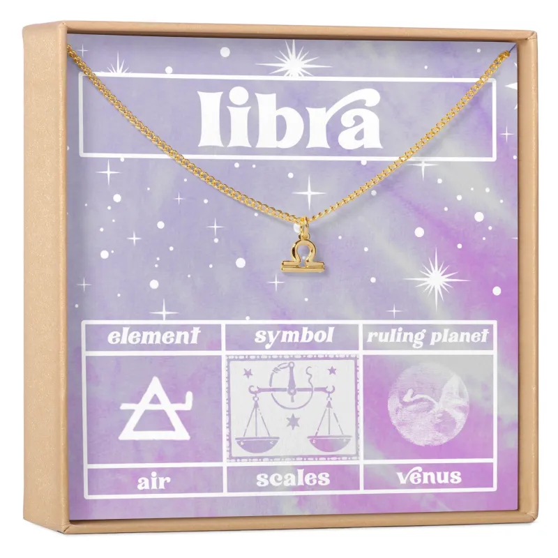 Celestial Libra Zodiac Necklace made by Zulily