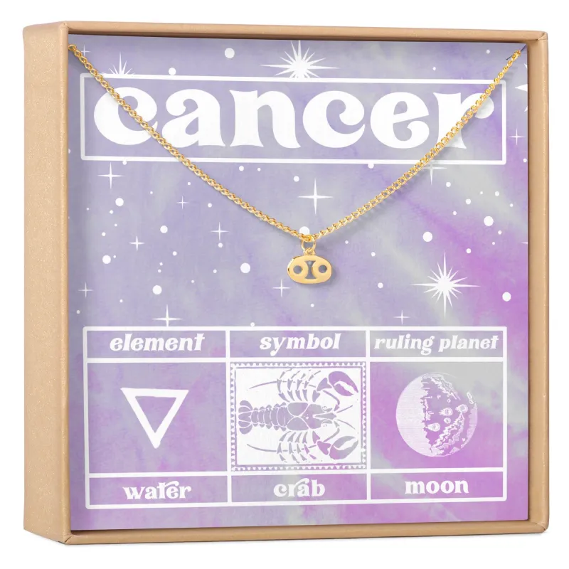 Celestial Cancer Zodiac Necklace made by Zulily