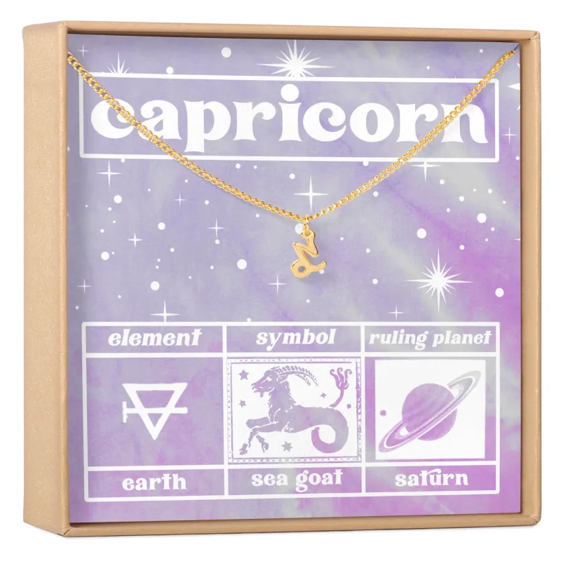 Celestial Capricorn Zodiac Necklace made by Zulily