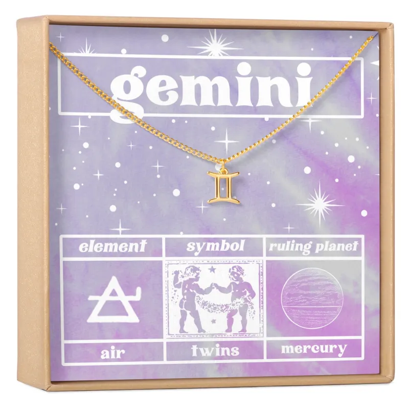 Celestial Gemini Zodiac Necklace made by Zulily