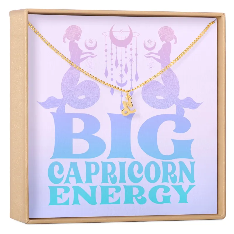 Capricorn Zodiac Gift Capricorn Zodiac Sign Pendant Necklace made by Zulily
