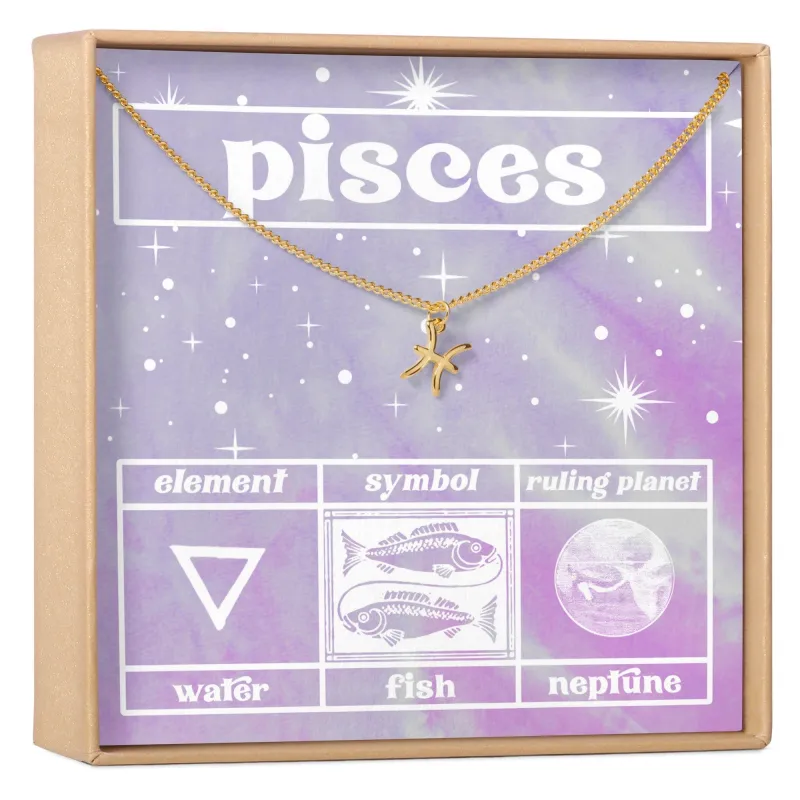Celestial Pisces Zodiac Necklace made by Zulily