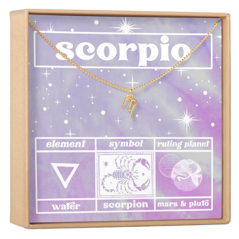 Celestial Scorpio Zodiac Necklace made by Zulily