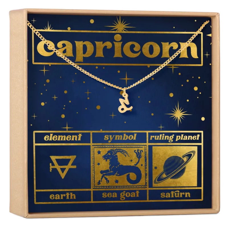 Starry Night Capricorn Zodiac Necklace made by Zulily