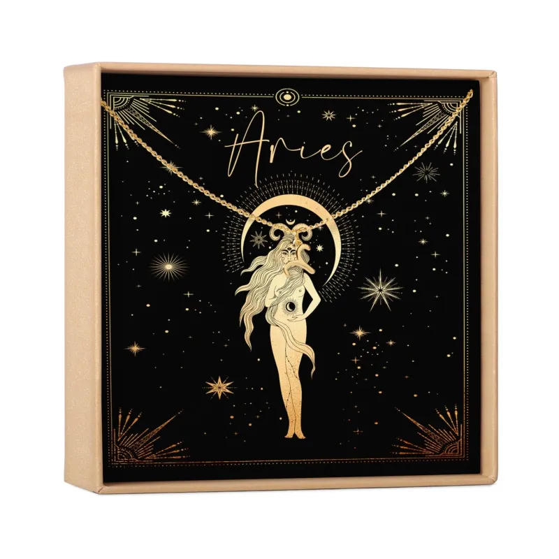 Aries Zodiac Deity Necklace made by Zulily