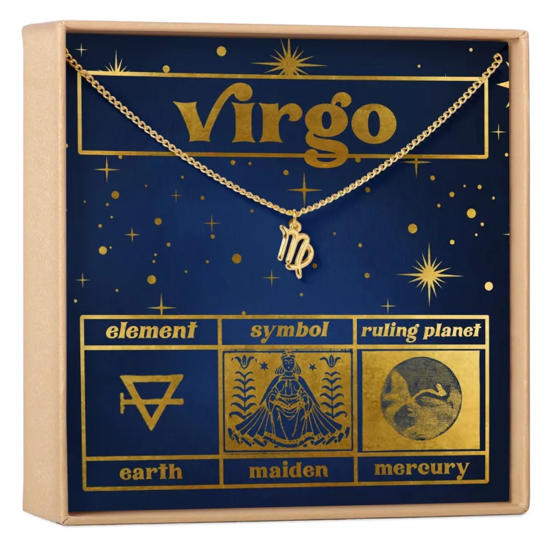 Starry Night Virgo Zodiac Necklace made by Zulily