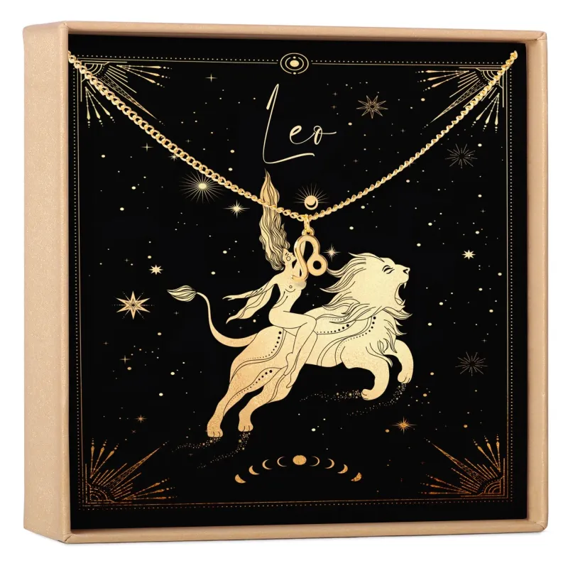 Leo Zodiac Deity Necklace made by Zulily