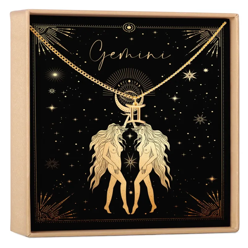 Gemini Zodiac Deity Necklace made by Zulily