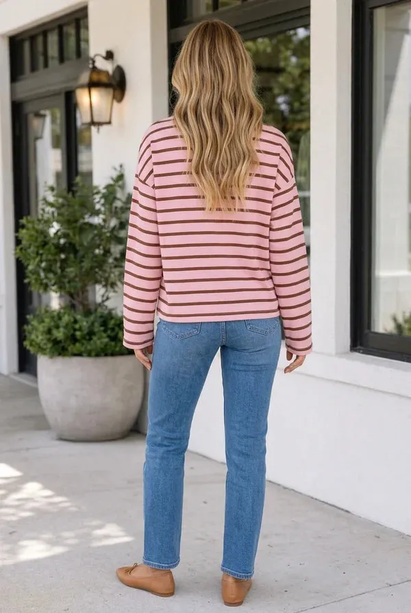 Threaded Pear Winnee Collar Shift Top Long Sleeve Top sold by Zulily product image thumbnail 2