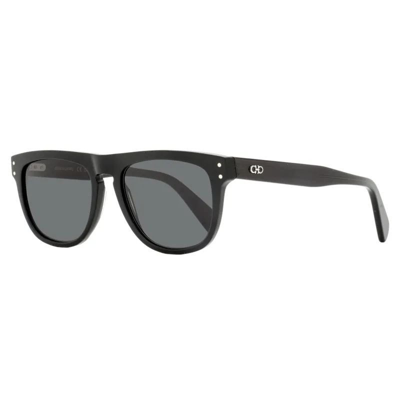 Ferragamo Soft Square Sunglasses SF1111S 001 Black 55mm made by Salvatore Ferragamo