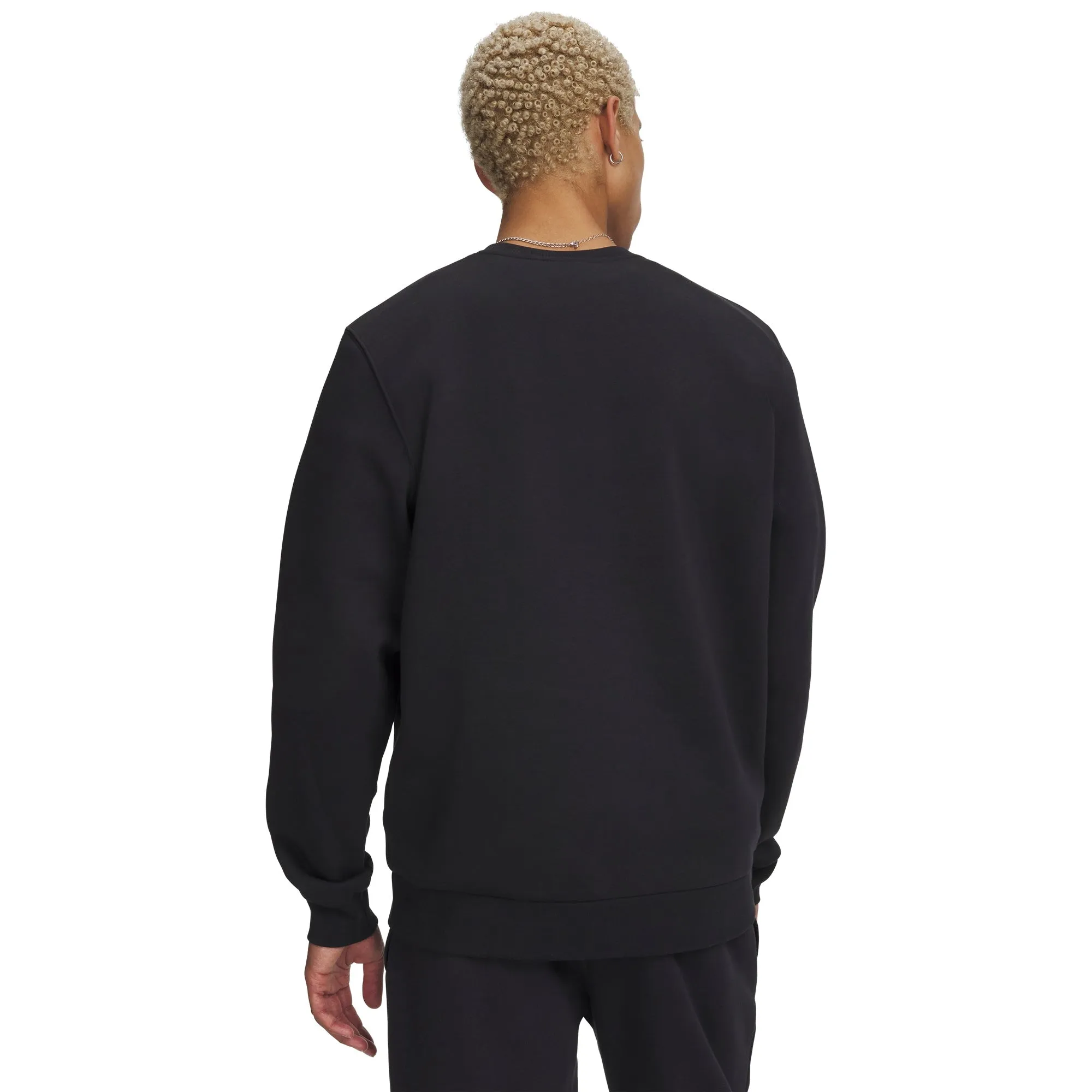 Under Armour Mens UA Essential Fleece Crew - Black sold by Zulily product image thumbnail 2
