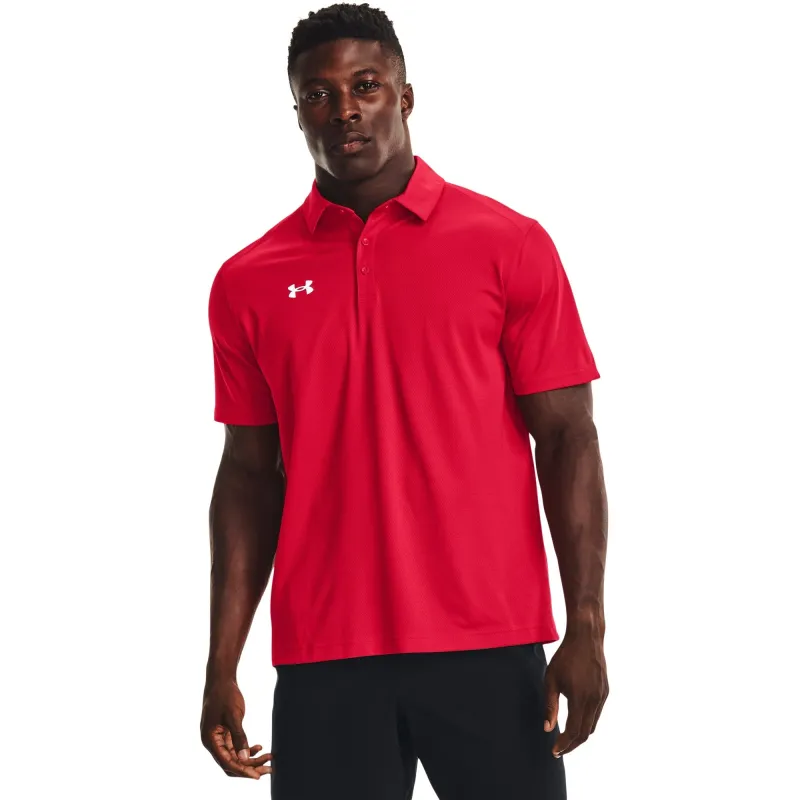 Under Armour Mens UA Tech Polo - Red/White made by Under Armour