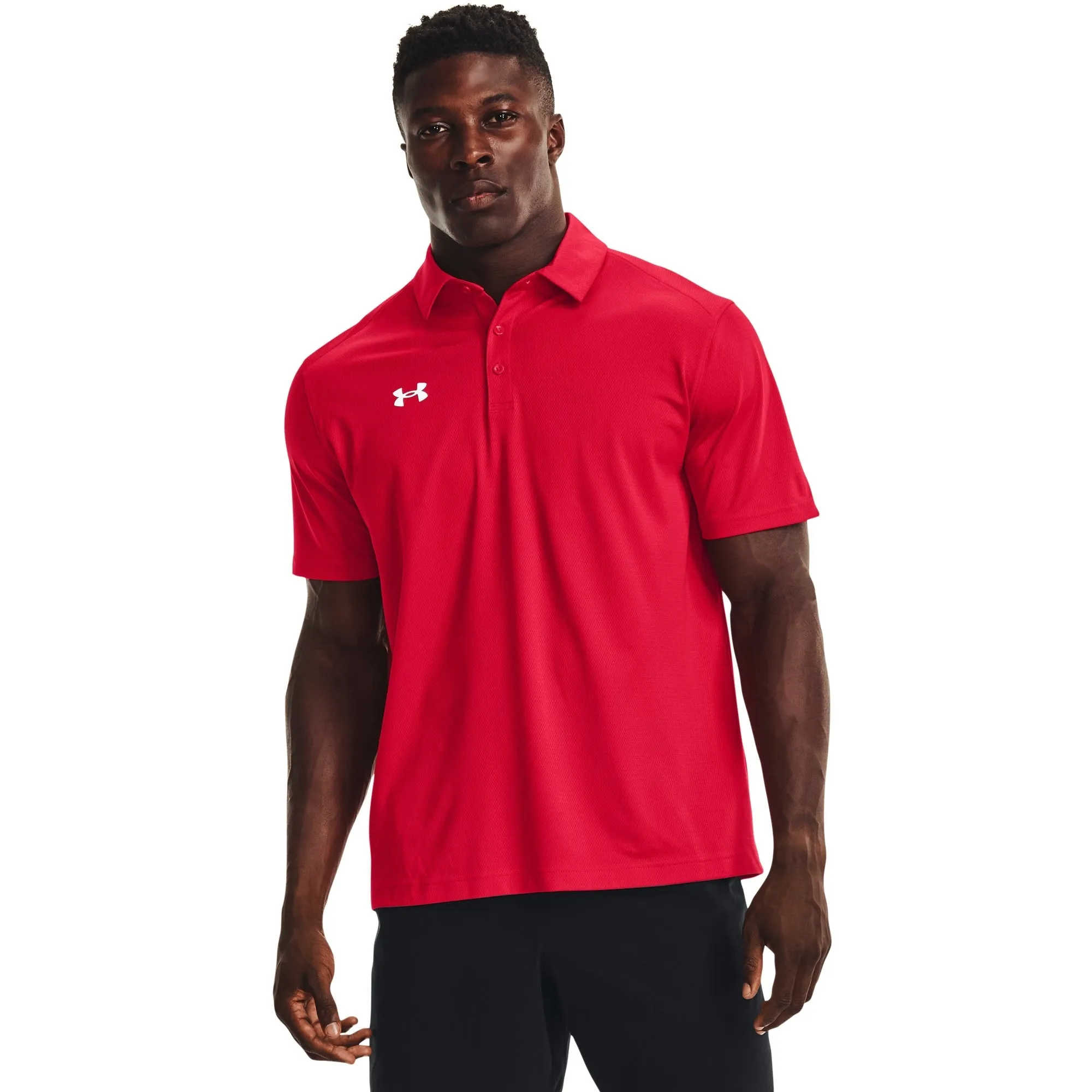 Under Armour Mens UA Tech Polo - Red/White sold by Zulily