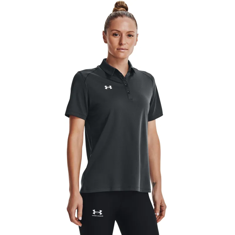 Under Armour Womens UA Tech Polo - Dark Grey made by Under Armour
