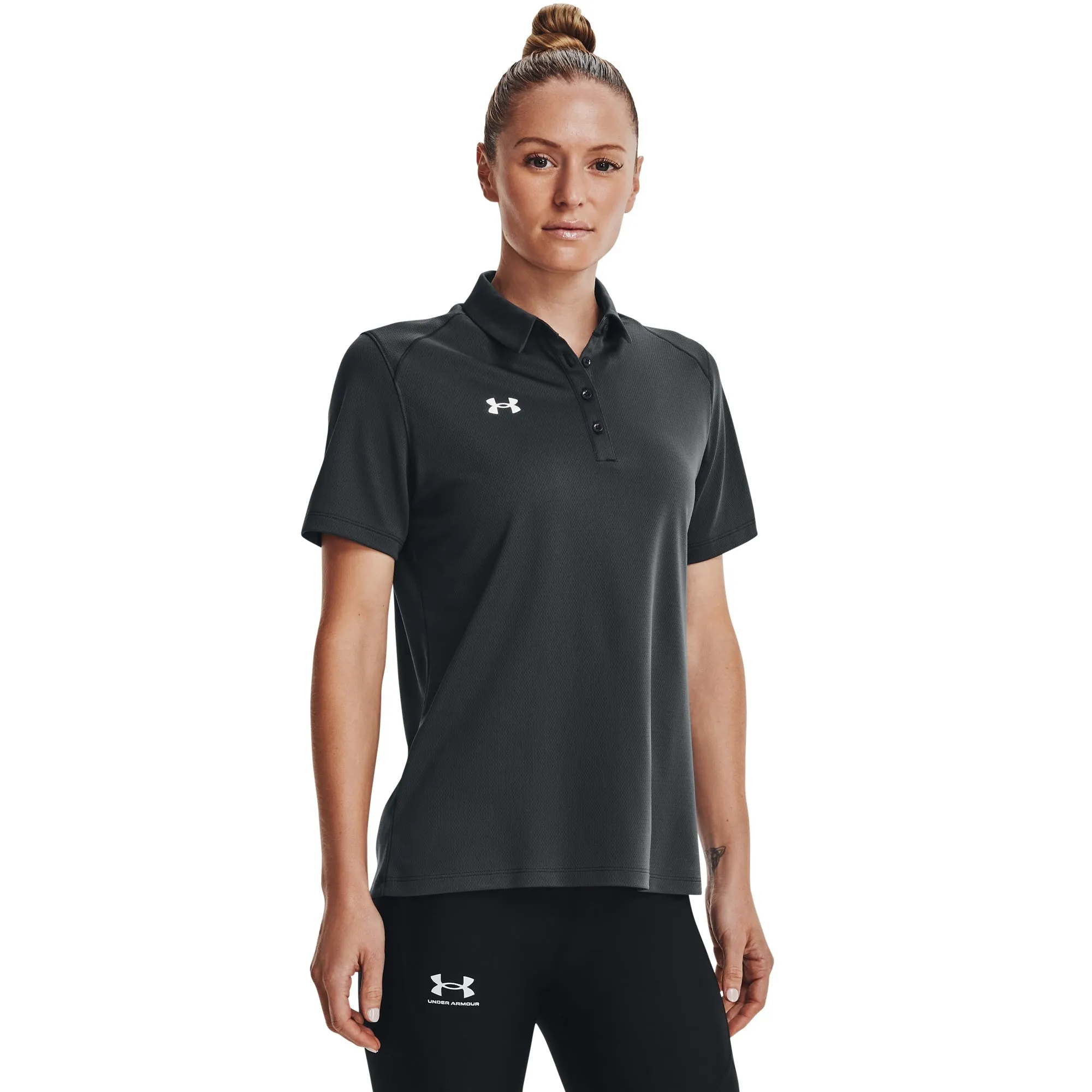 Under Armour Womens UA Tech Polo - Dark Grey sold by Zulily