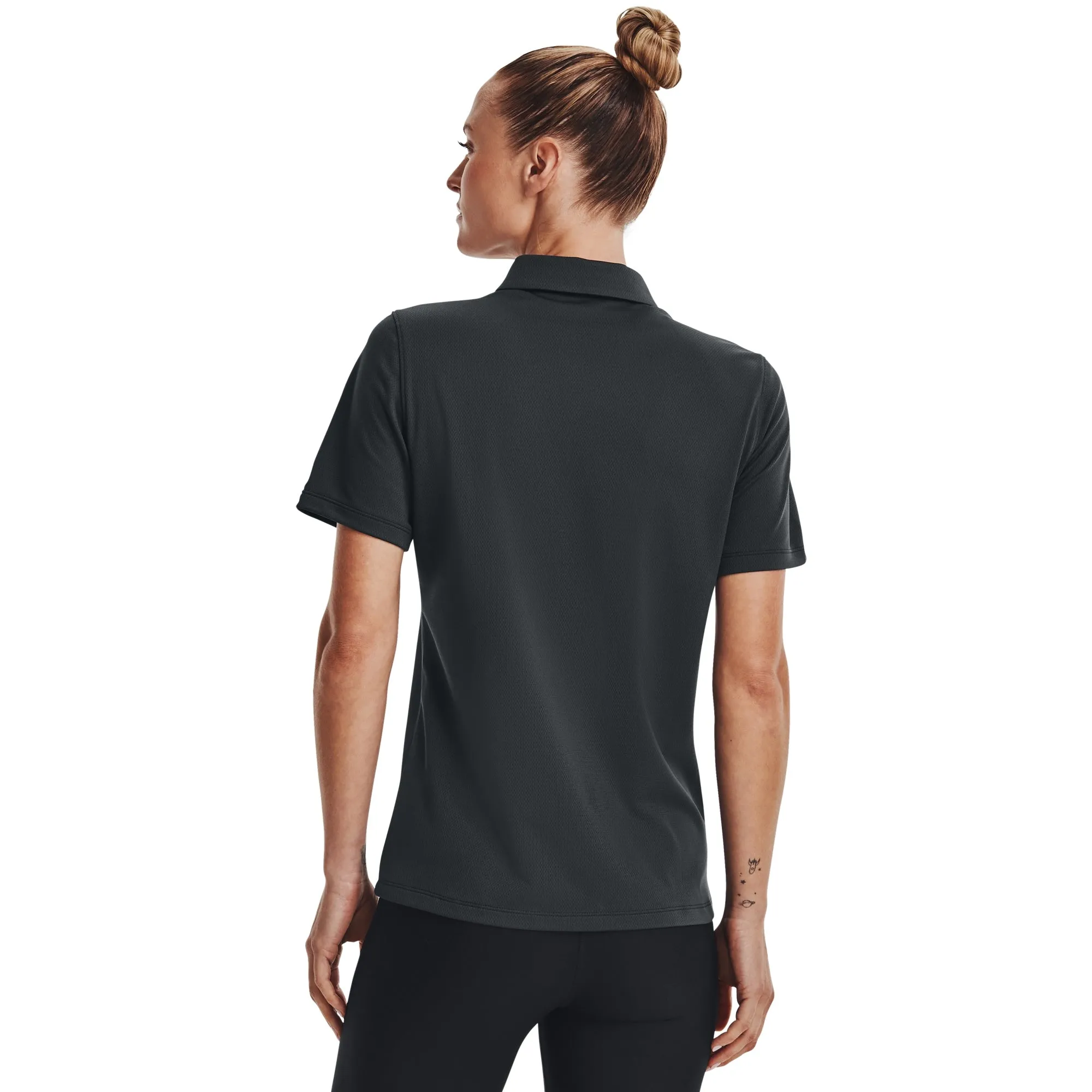 Under Armour Womens UA Tech Polo - Dark Grey sold by Zulily product image thumbnail 2