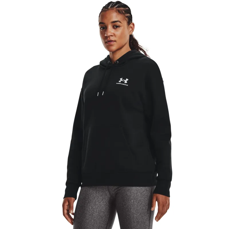 Under Armour Womens UA Essential Fleece Hoodie - Black made by Under Armour