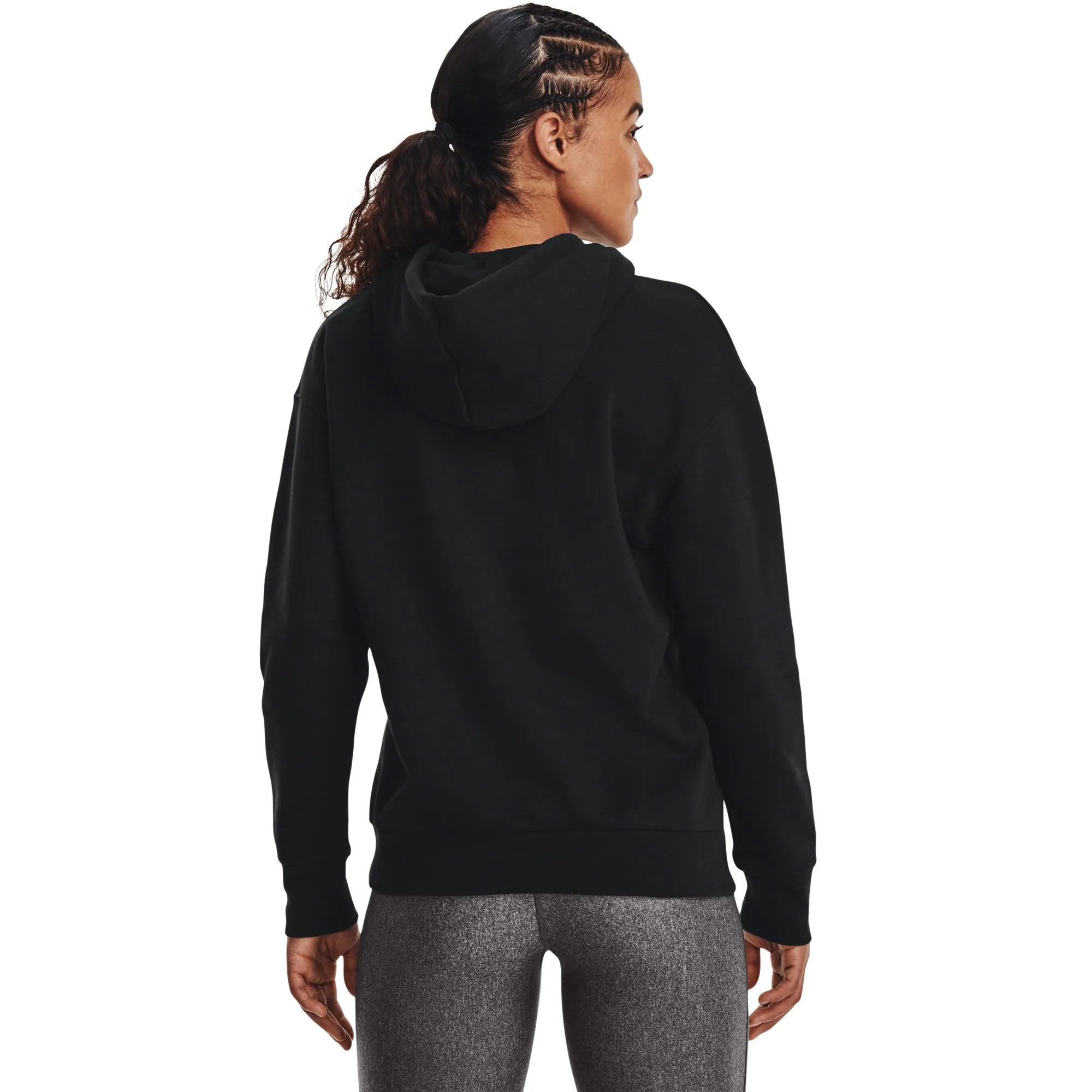 Under Armour Womens UA Essential Fleece Hoodie - Black sold by Zulily product image thumbnail 2