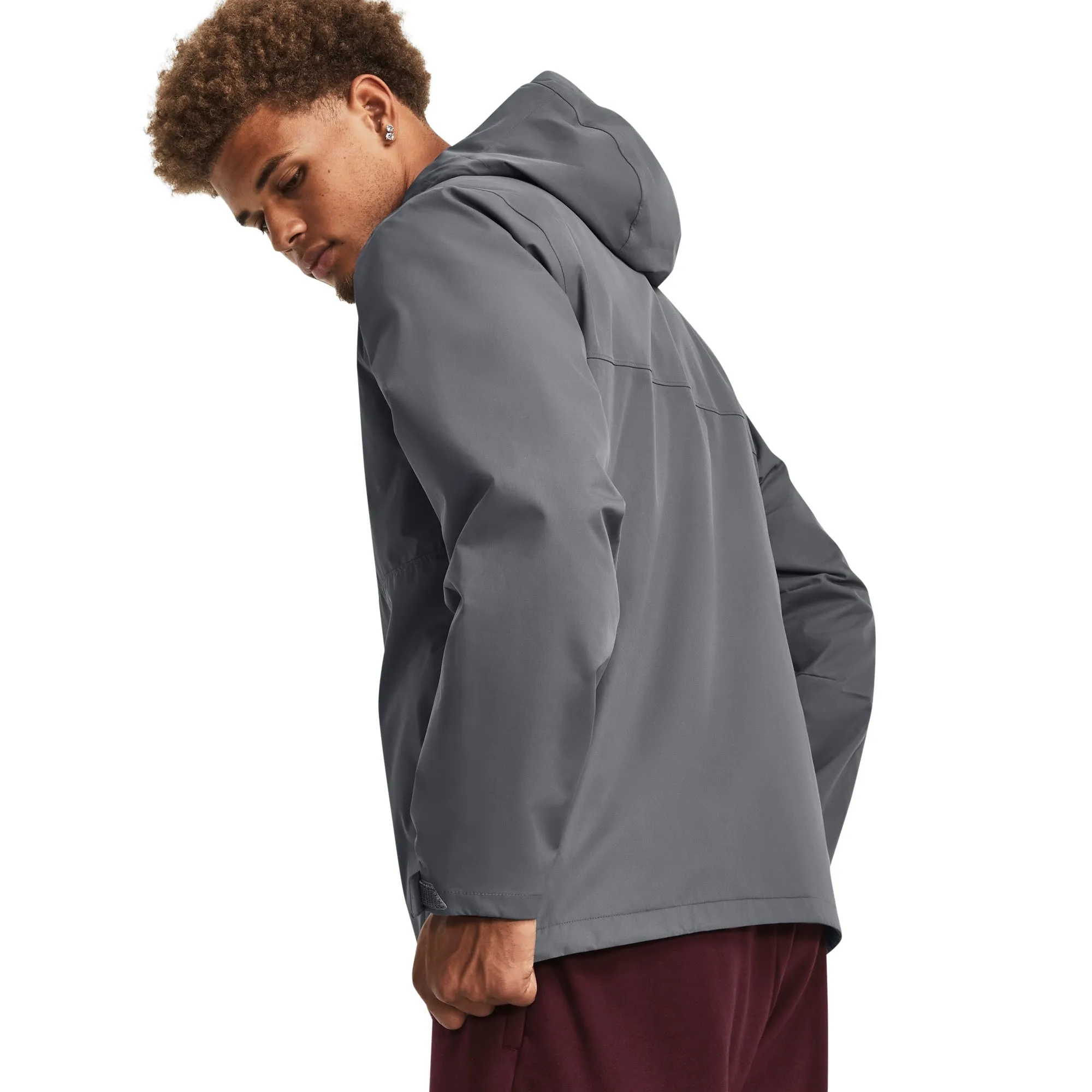 Under Armour Mens UA Porter 3-In-1 Jacket - Pitch Grey/Dark Maroon sold by Zulily product image thumbnail 2