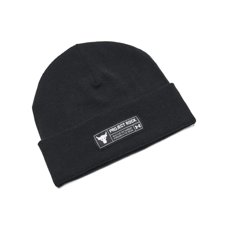 Under Armour Mens UA Project Rock Beanie - Black made by Under Armour