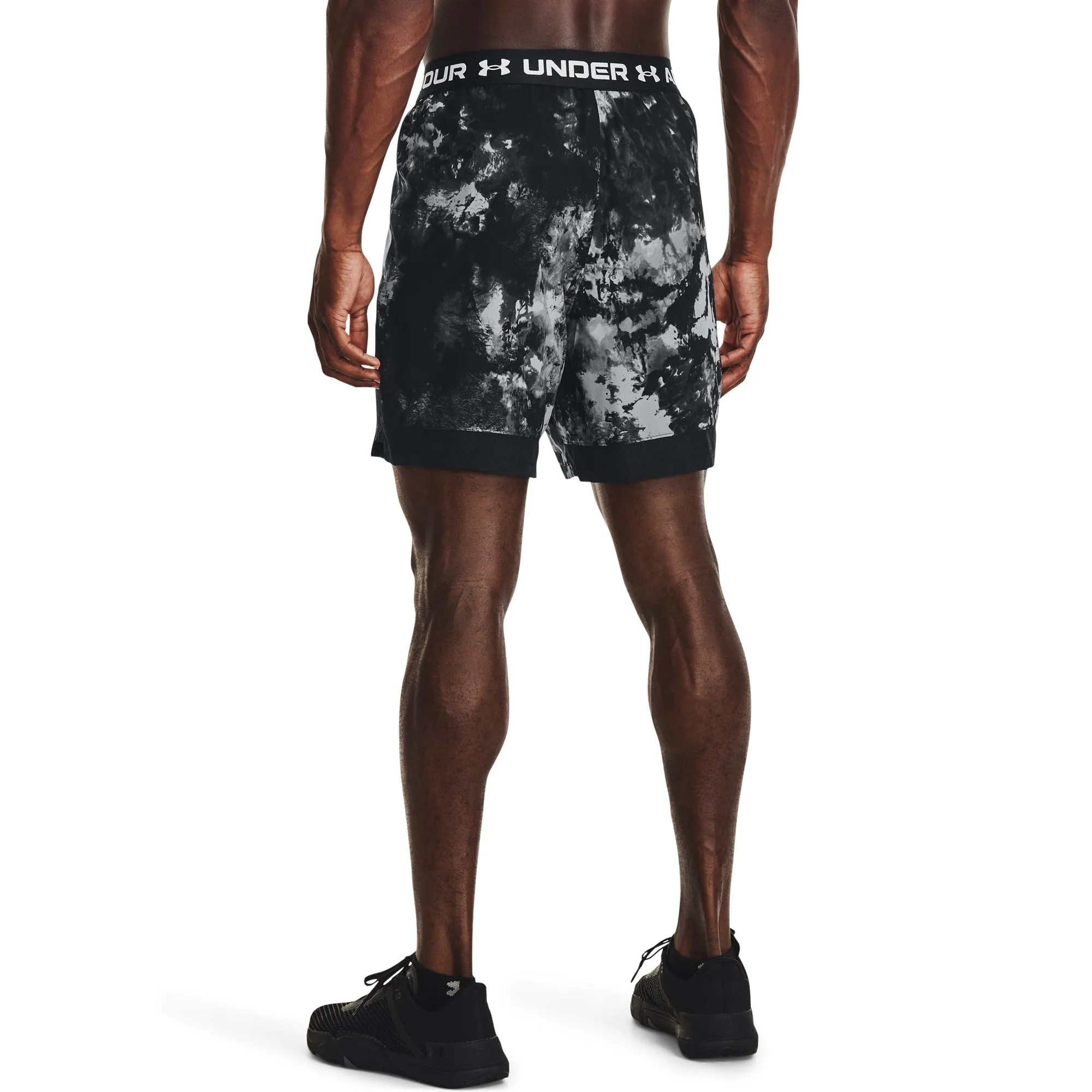 Under Armour Mens UA Vanish Woven 6" Printed Shorts - Black/Gray sold by Zulily product image thumbnail 2