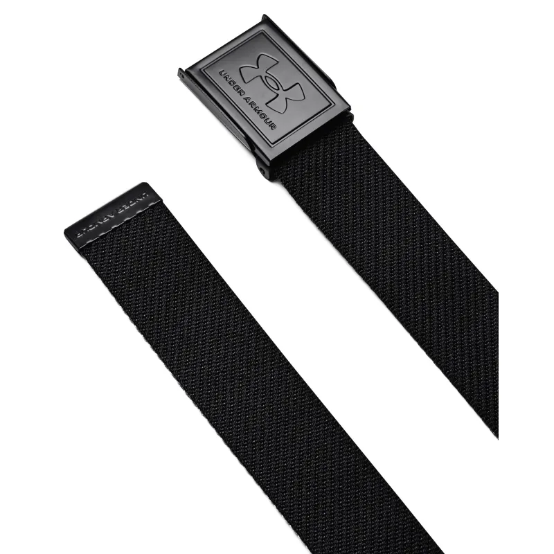 Under Armour Mens UA Reversible Webbing Golf Belt - Black made by Under Armour