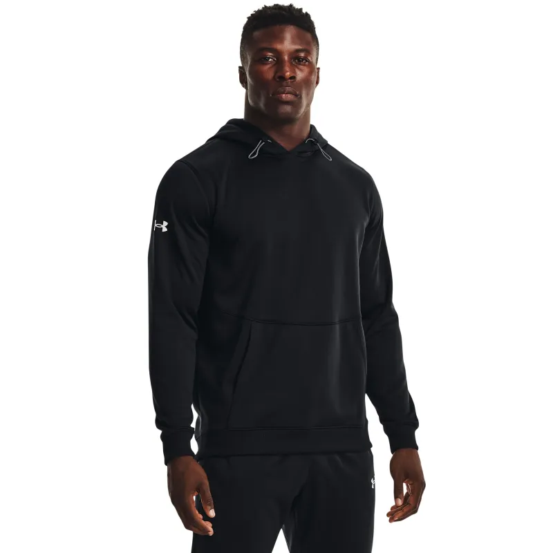 Under Armour Mens UA Storm Fleece Hoody - Black/White made by Under Armour