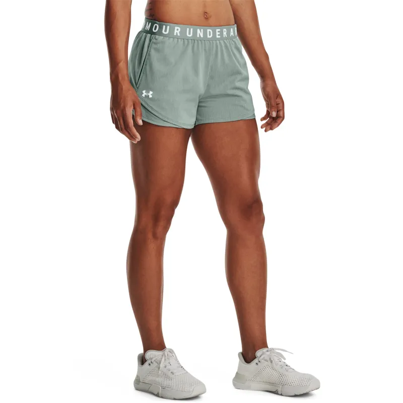 Under Armour Womens UA Play Up 3.0 Twist Shorts - Green Light/Charcoal made by Under Armour