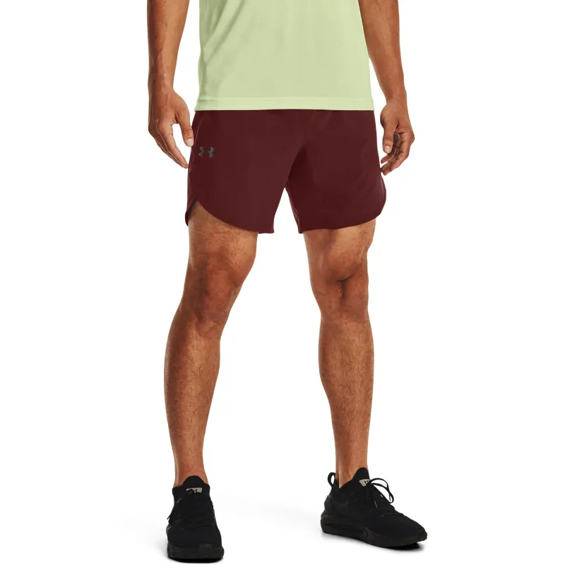 Under Armour Mens UA Stretch-Woven Shorts - Red made by Under Armour