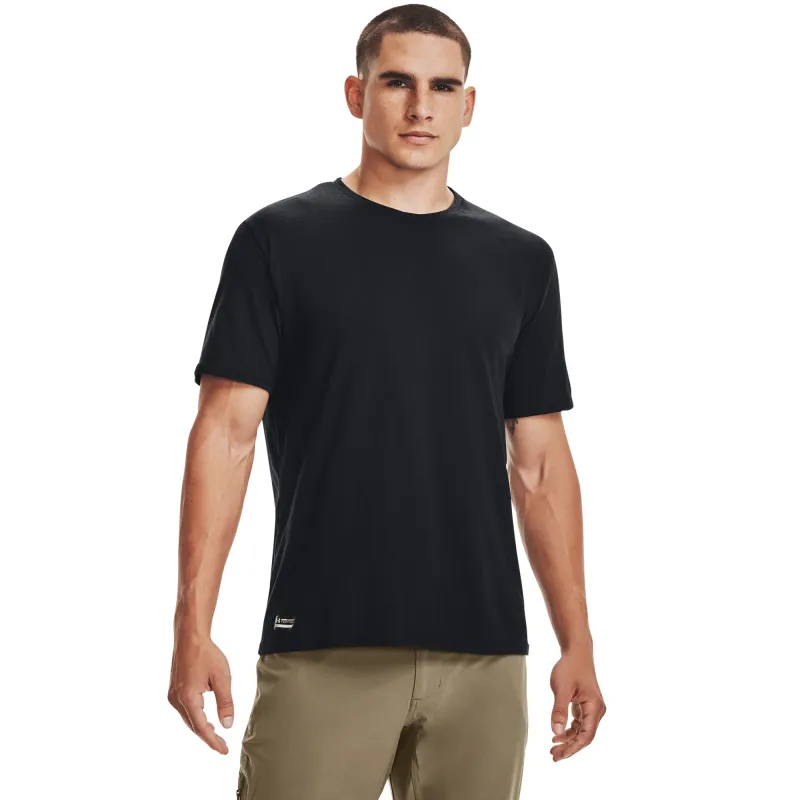 Under Armour Mens UA Tactical Cotton T-Shirt - Black made by Under Armour