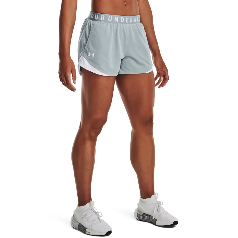 Under Armour Womens UA Play Up 3.0 Twist Shorts - Harbor Blue/White made by Under Armour