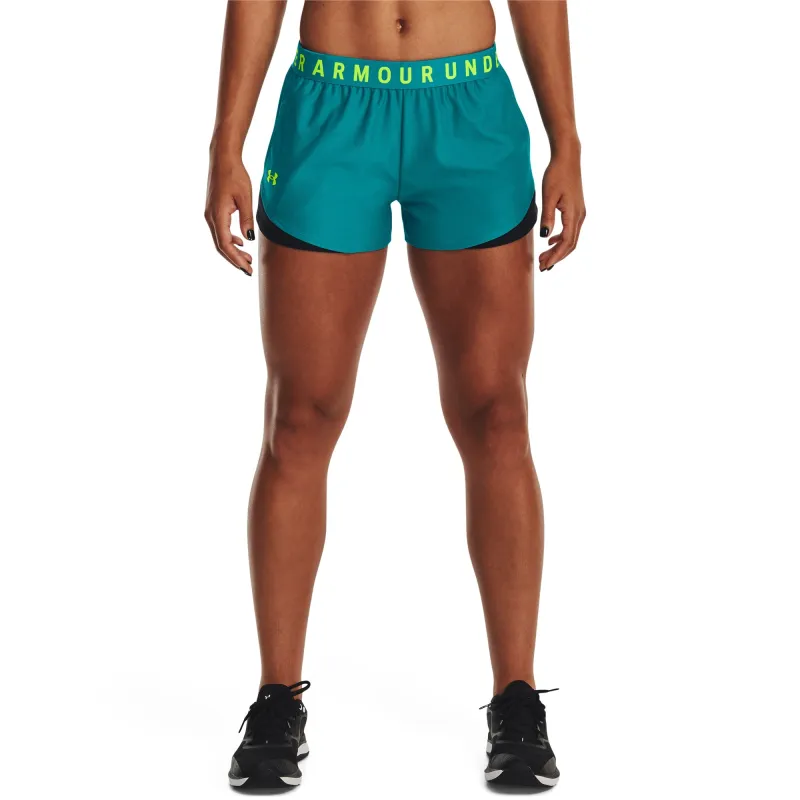Under Armour Womens UA Play Up Shorts 3.0 - Lime Surge made by Under Armour