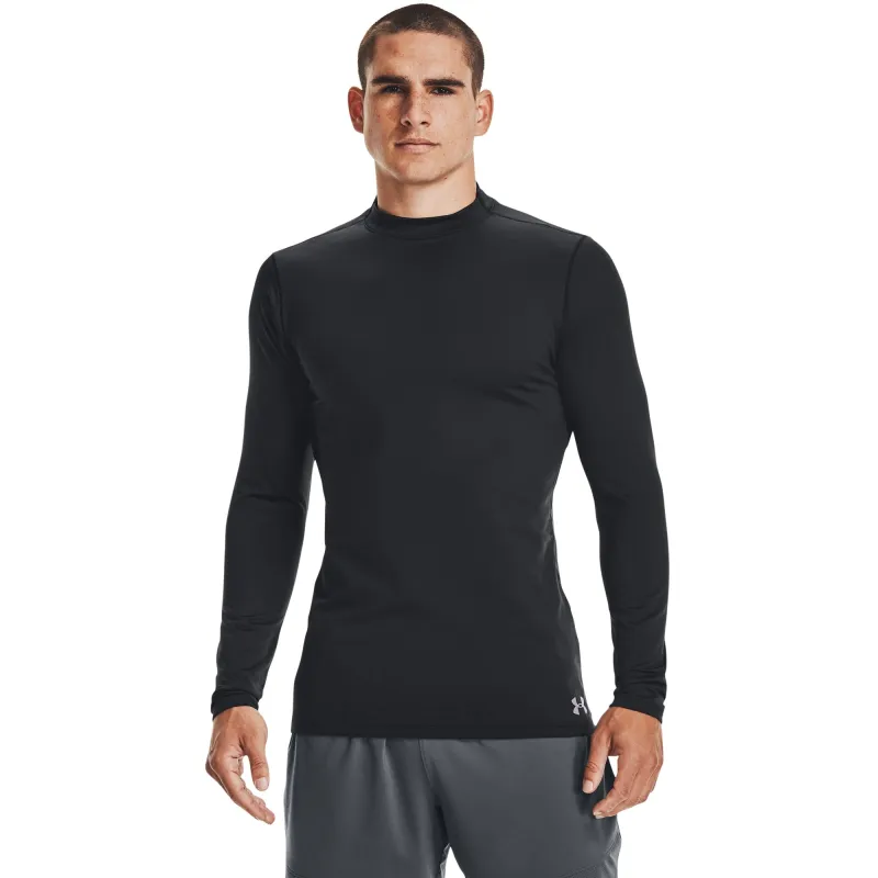 Under Armour Mens UA Coldgear Fitted Mock Neck - Black made by Under Armour